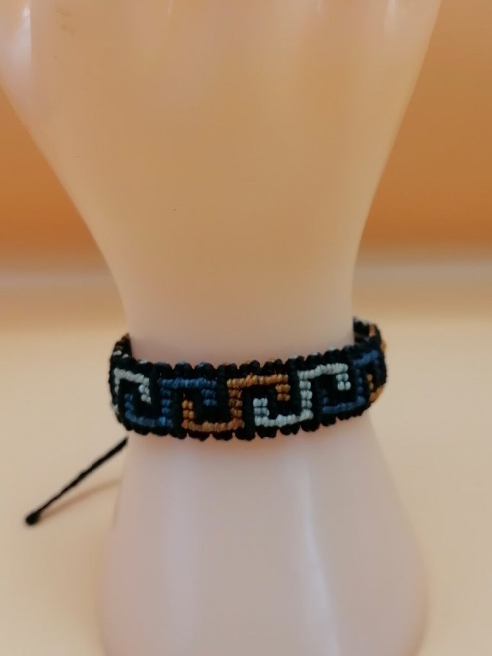 Inca Labyrinth Macrame Bracelet Hand-Woven Geometric Unisex Bracelet